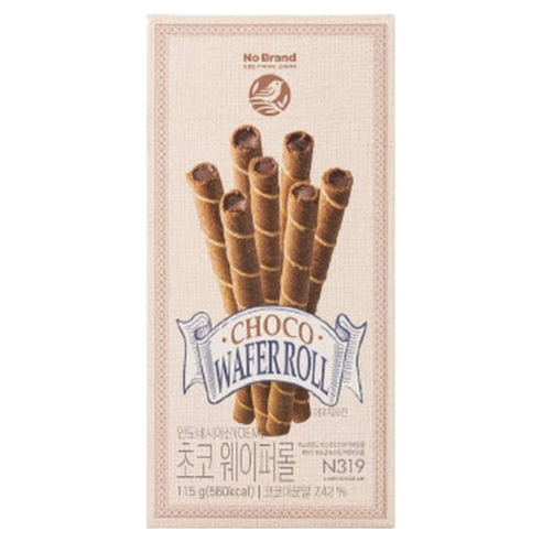 노브랜드 초코 웨이퍼롤 115g