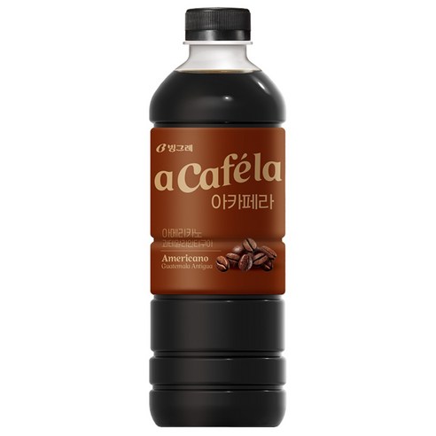 빙그레 아카페라 대용량 1L 아메리카노 과테말라 4개입, 1L, 4개