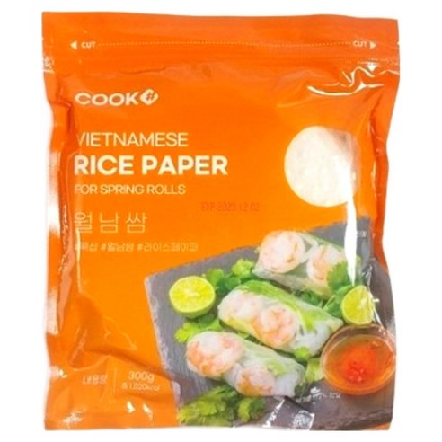[BOX] 쿡샾 원형 월남쌈 라이스페이퍼 [300gx24개]
