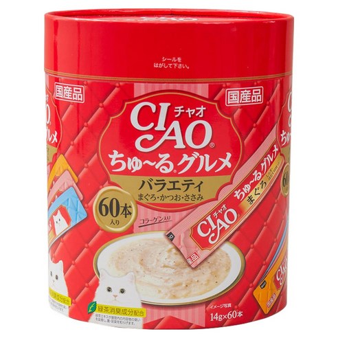 챠오츄르 고양이 구루메 버라이어티 간식 60p