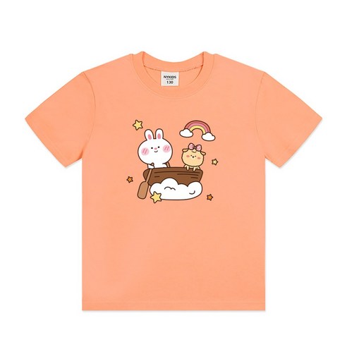 퍼니베베 토끼여행 반팔티셔츠 유아동 키즈 데일리 A126