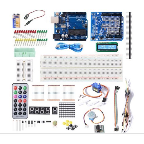 아두이노 우노 R3 스타터 키트 센서 모듈 LCD LED IR, 1개, 아두이노스타터키트