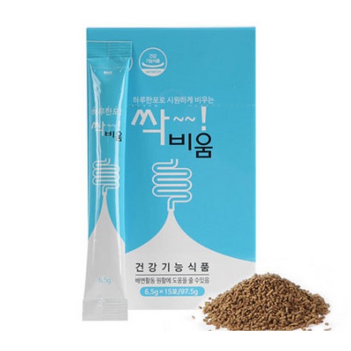 싹비움 쾌변하는 즐거움! 먹자마자 바로 시원하게 배변활동을 원활하게 하는 식이섬유 함유 제품, 7g, 30개