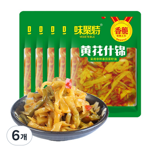 모듬 바삭 짜차이, 6개, 138g