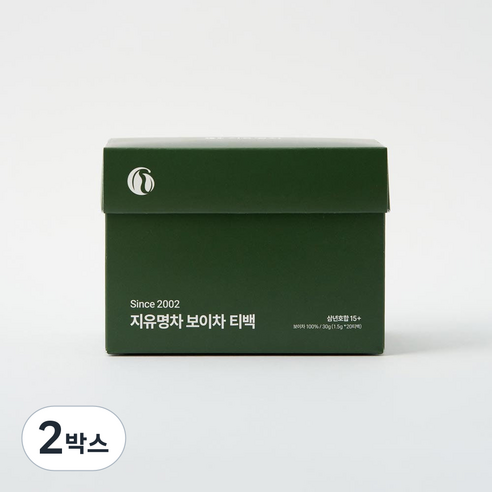 지유명차 삼년호합15+ 티백 (20T) 보이차 숙차 콘테이너브루