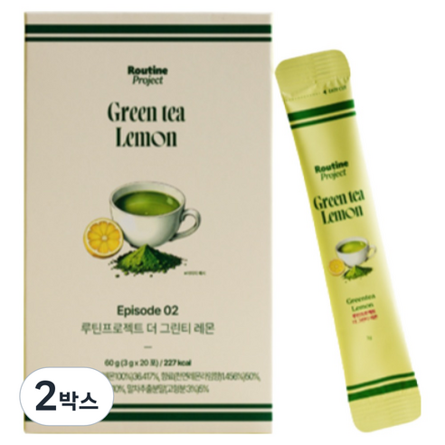 [루틴프로젝트] 더 그린티 레몬 (3gx20포)