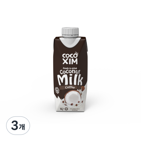 [공식수입사] 코코씸 코코넛밀크 커피맛, 330ml, 3개