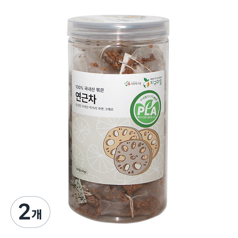 지구마을 옥수수전분 생분해필터 PLA 국내산 삼각티백 전통차 연근차