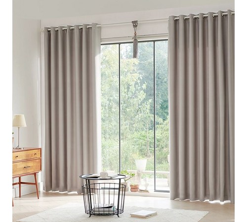 원톤 핀형 암막 커튼 이미지3