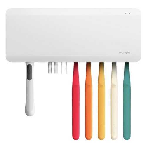 왕타 바이올렛 칫솔 살균 건조기 WTV-001, 화이트