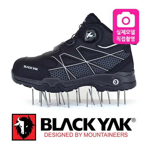 오늘출발 블랙야크 안전화 YAK-500D 다이얼 발편한 경량 작업화 5인치 남성 여성