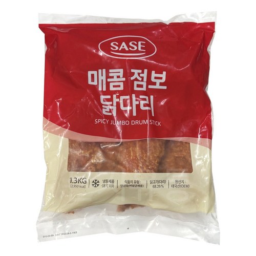 제이케이푸드 사세 매콤점보닭다리 1.3kg 매콤치킨 매운치킨 닭다리