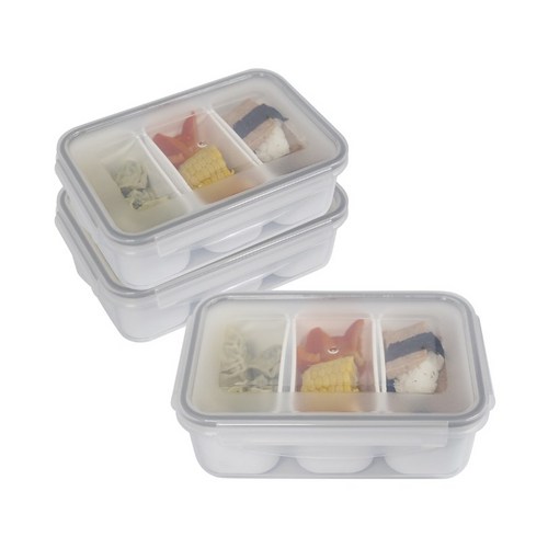 제오닉 나눔 찬통 3칸 1100ml, 6개, 단품