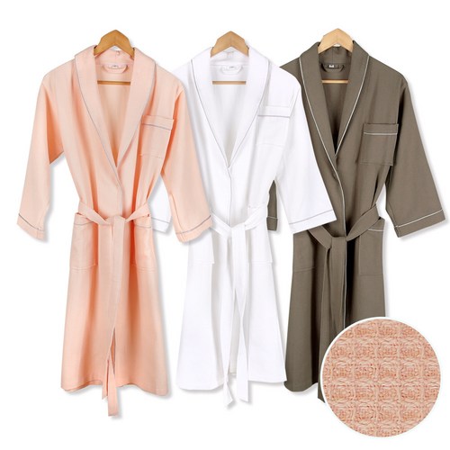 디오 프리미엄 와플 호텔 샤워가운, 핑크M, 1개