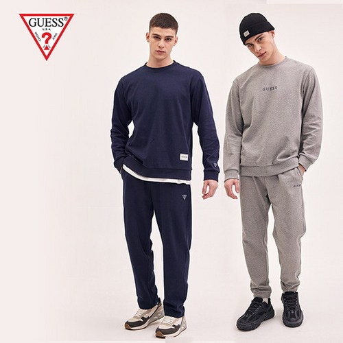 게스언더웨어 남성 이지웨어 셋업 4종 (네이비+그레이) 1234149