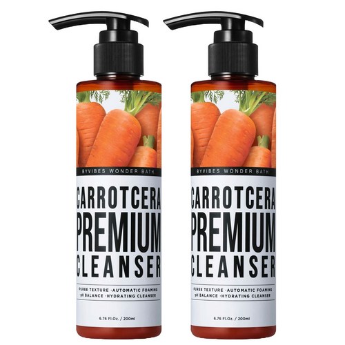 조성아 원더바스 프리미엄 베지톡스 당근세라 클렌져, 당근, 2개, 200ml