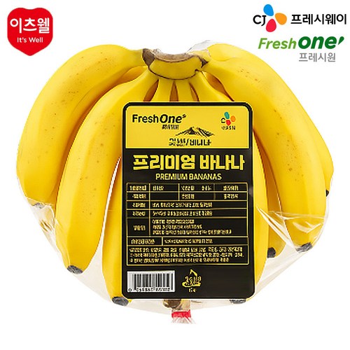 썬리지 프리미엄 고산지 바나나, 1개, 1봉 (1.2kg내외)