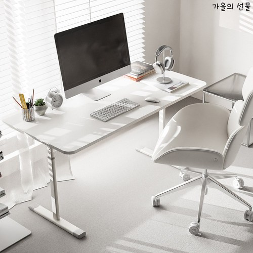 가을의선물 수동 모션데스크 높이조절책상 1인용 책상