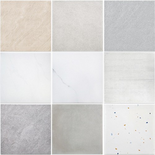논슬립 무광 벽 바닥타일 현관 베란다 상가 인테리어 300X300mm, 소프트비앙코, 16개