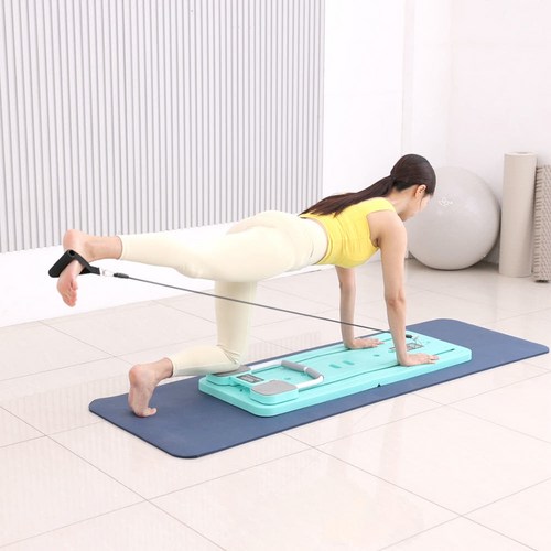 홈 필라테스 보드 가정용 리포머 홈필라 집에서하는 소도구 필라테스 운동 기구, 퍼플