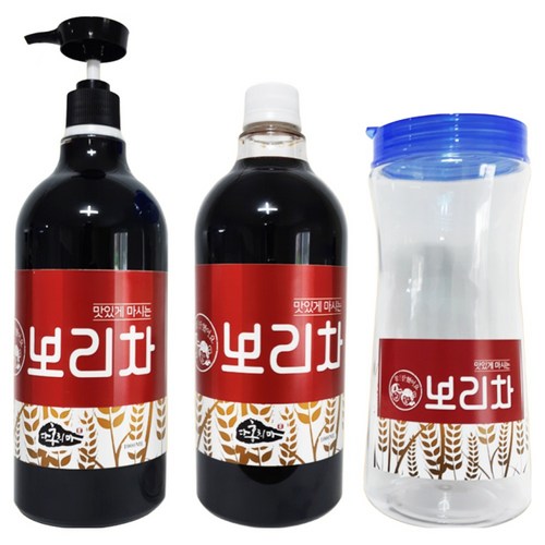 국산 보리차 원액 1000ml 다홍치마 보리장수(물병증정), 1개, 3개입, 1L