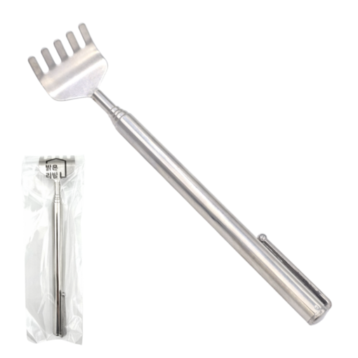 밝은리빙 5단 접이식 휴대용 스테인리스 효자손