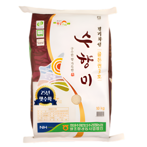 25년 햇쌀 경기농산 수향미 2025년산 햇수확 당일도정 골든퀸3호 백미 햅쌀, 10kg, 1개, 상등급