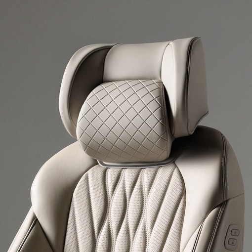 아임반 SP누빔 2세대 목쿠션 일체형 헤드레스트 차량용 목쿠션 자동차 목베개 1P, 1개, 글레시어화이트