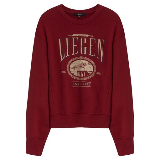 온앤온 여성용 프린트 절게 스웻셔츠