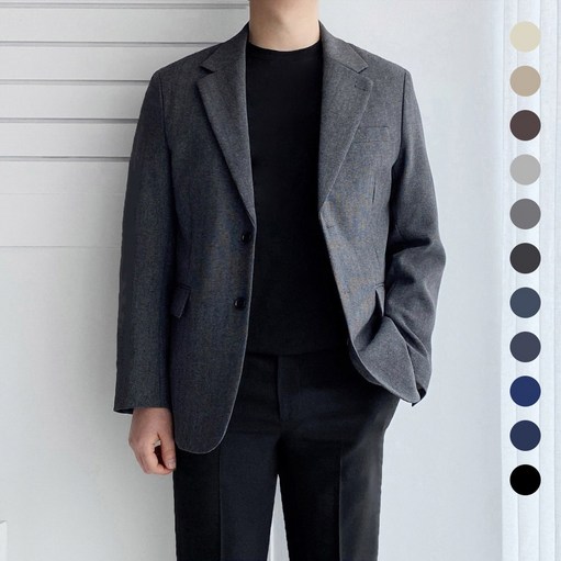 레브클래식 남자 봄 가을 콤비 자켓 블레이저 세미 캐주얼 정장 마이 간절기 빅사이즈