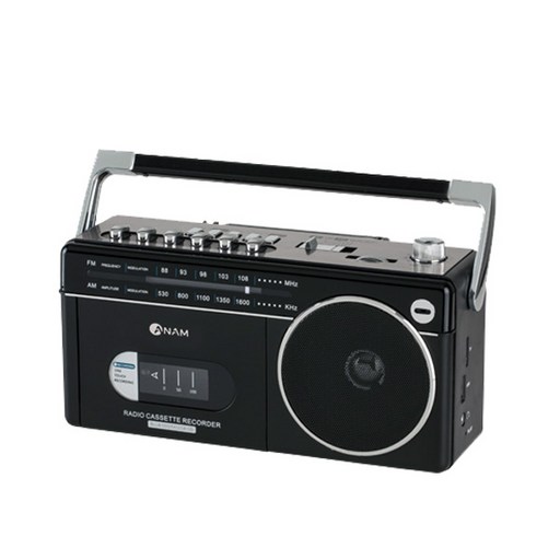 아남 블루투스 라디오 카세트 플레이어, 블랙, PA-720BT