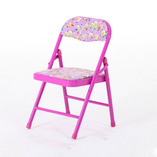 가팡 철제 접이식 의자 IYNA057, 04번 핑크