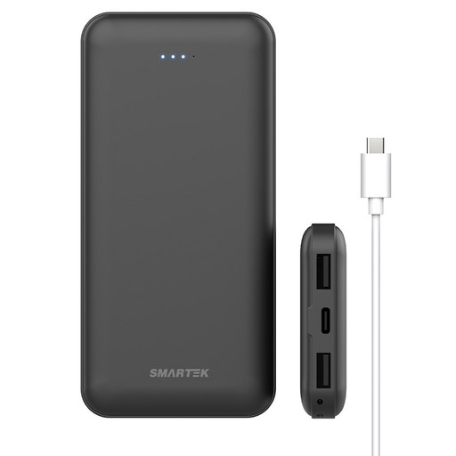 스마텍 슬림 보조배터리 10000mAh + 케이블 세트