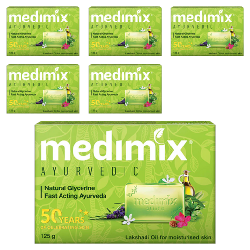 medimix 台灣公司貨 綠寶石皇室藥草浴美肌皂 寶貝, 125g, 6個