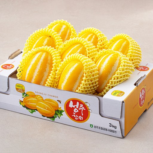 성주 당도선별 참외 로열과 8~12입, 3kg(8~12입)