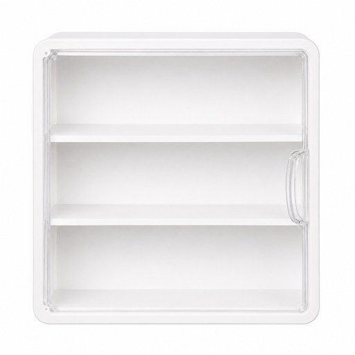 壁掛公仔展示盒 A0020-3 月光白, 1個