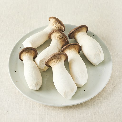 친환경 뿌리가 손질된 새송이버섯