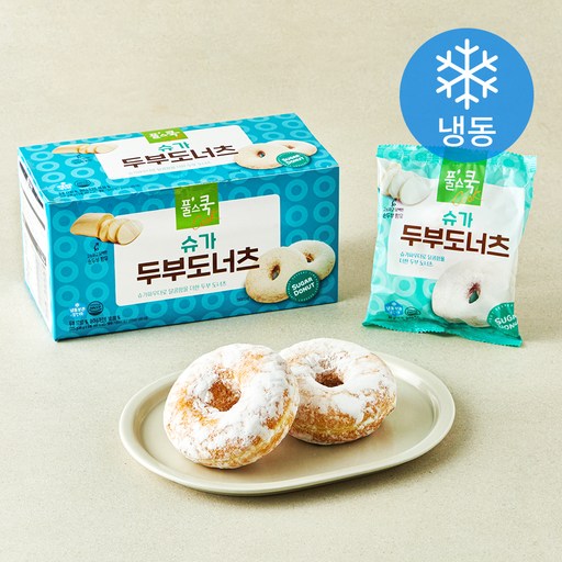 풀스쿡 슈가 두부 도너츠 (냉동), 45g
