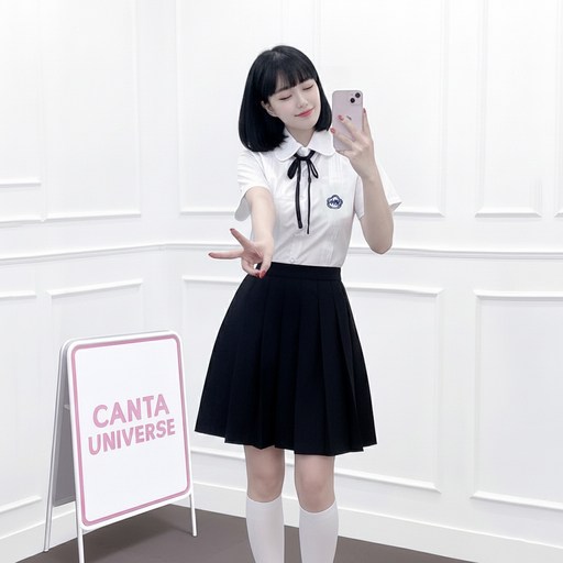 CANTAUNIVERSE 女款臺灣校服角色扮演套裝