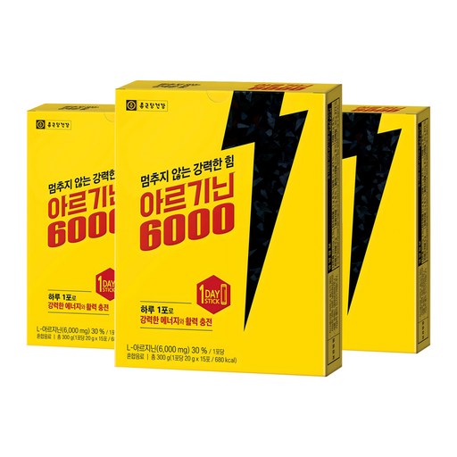 종근당건강 아르기닌 6000 15p