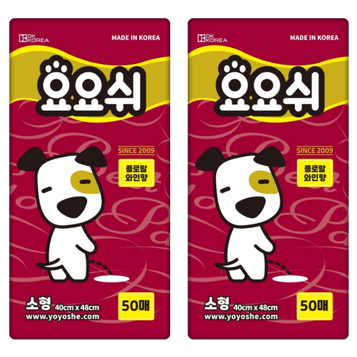 요요쉬 강아지 배변패드 와인 플로랄와인향으로 스타일리쉬한 배변 관리하세요