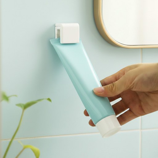 무타공 부착식 치약걸이