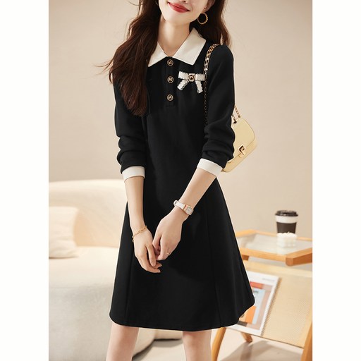 ZAJA 여성 가을 긴팔 미디원피스 데일리룩 오피스룩 원피스