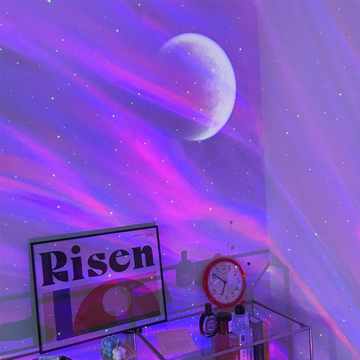 이쏘코리아 오로라 무드등 은하수 우주 별자리 달 우주인 블루투스 스피커 IMB100, 단품