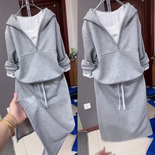 여성투피스 여성세트 후드티  롱스커트 여성티셔츠 여성치마 캐주얼	ZBW26020549	58