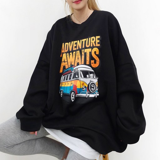 면기모선택, 5XL 어드벤처 빅사이즈 맨투맨 5599까지 2COLOR 국내생산 빅사이즈 오버사이즈 루즈핏 남여공용 홈웨어 박스맨투맨