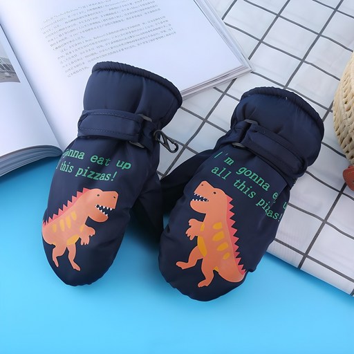 더메르시 아동용 공룡 방수 벙어리 장갑 따스하고 귀여운 겨울 필수 아이템