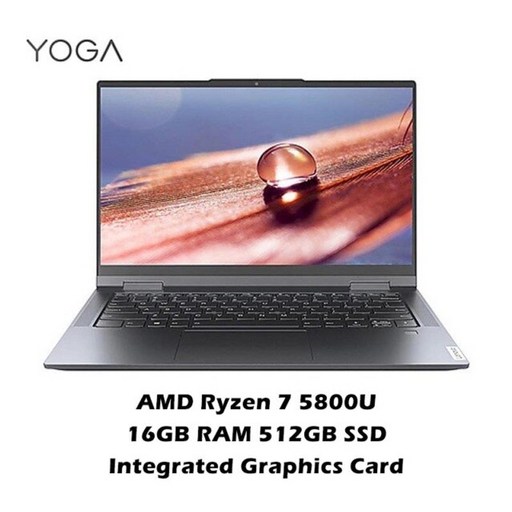 노트북컴퓨터 lenovo Yoga 14c 2021 노트북 ryzen7 5800u 펜 추천, r7 5800u 16g 512