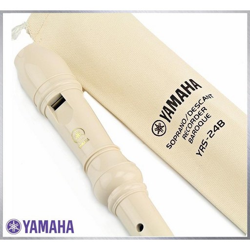 YAMAHA 高音直笛 YRS-24B 英式 C調 附發票, 1個, 白色