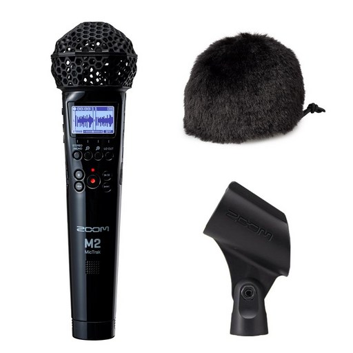 ZOOM M2 32bit USB 마이크형 레코더 플로트 녹음 핸디 레코더 마이크 대응 2트랙